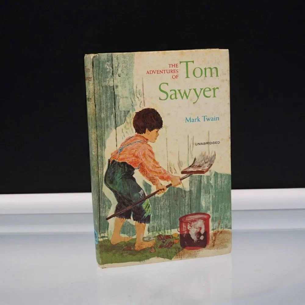 The Adventures of Tom Sawyer By Mark Twain Unabridged Golden Press 1966 HC